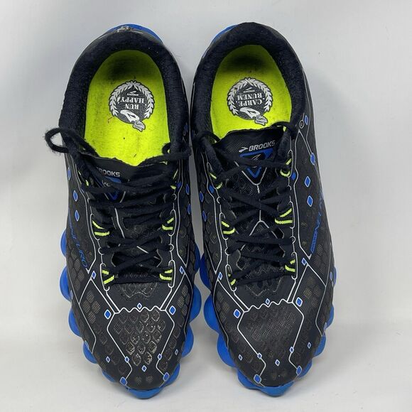 Brooks Neuro Shoes Mens 9 D Black Blue Walking Running Sneakers - Picture 9 of 15